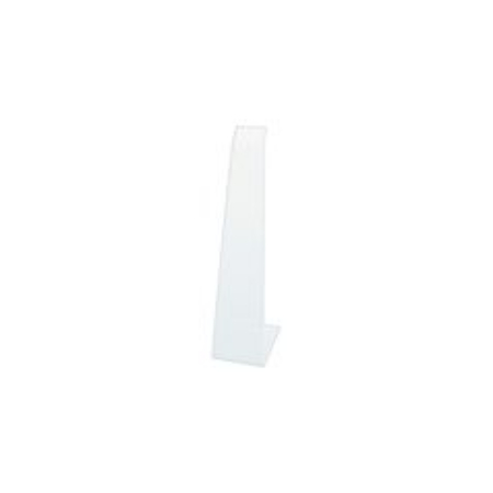 A white plastic object with no background.